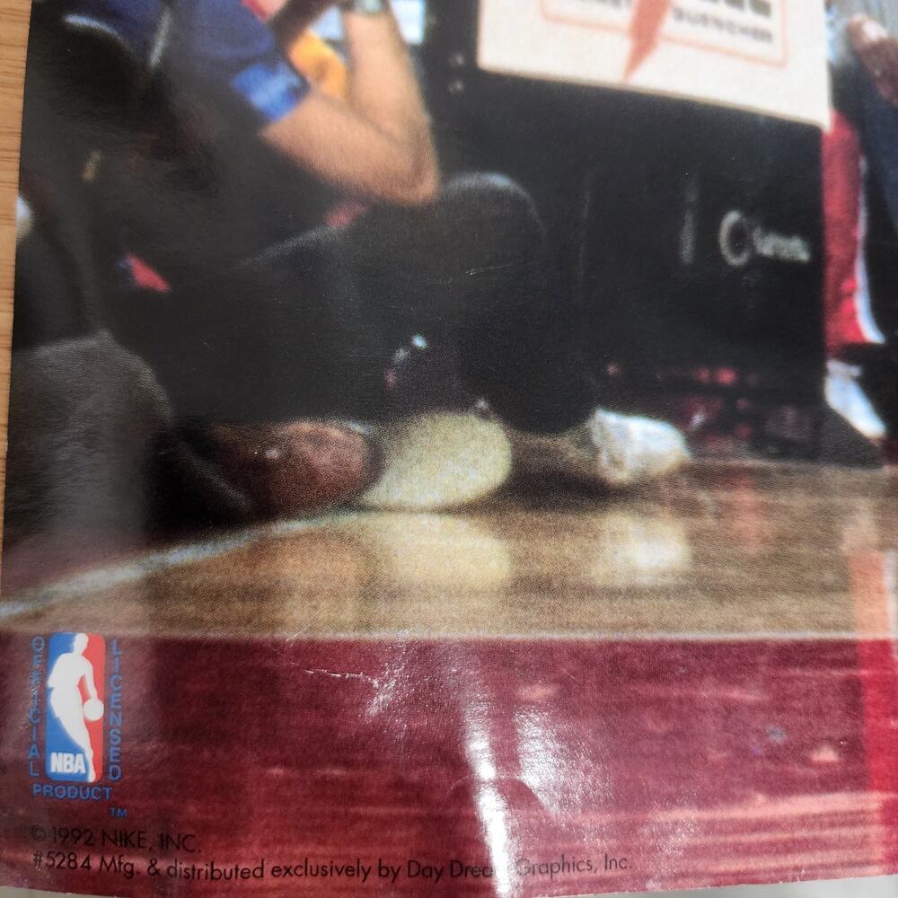 Vintage 1992 Nike Michael Jordan Dunk Contest Poster 35" x 23"